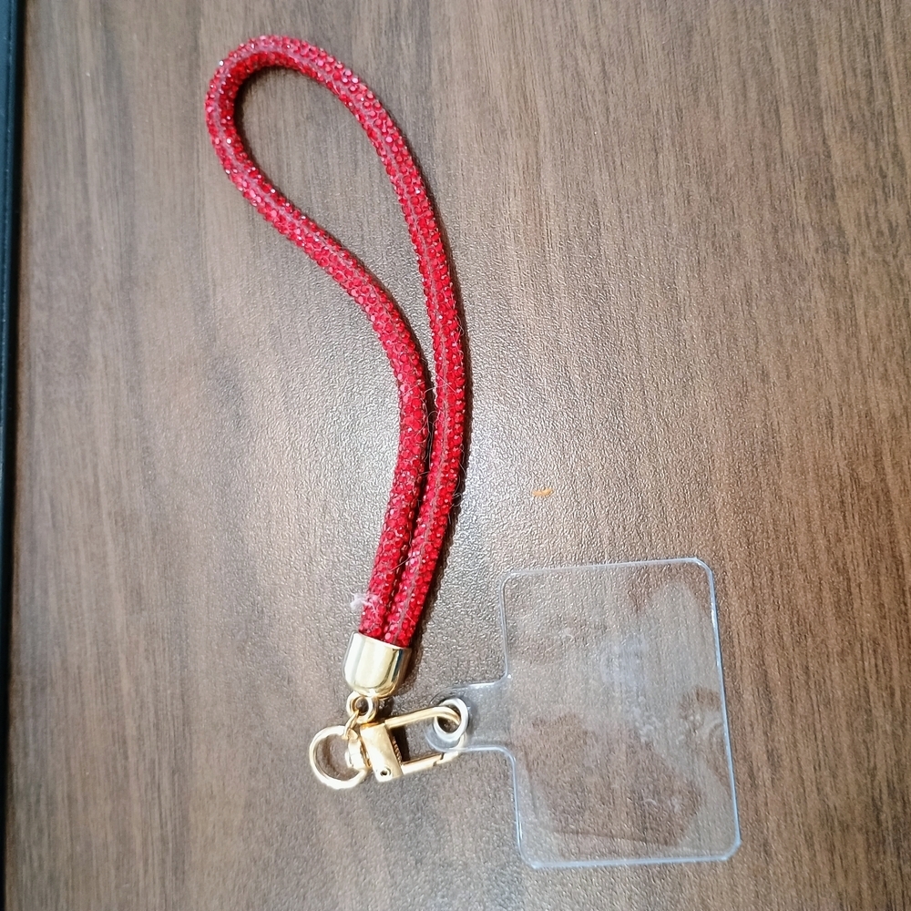 Red and Gold Phone Lanyard